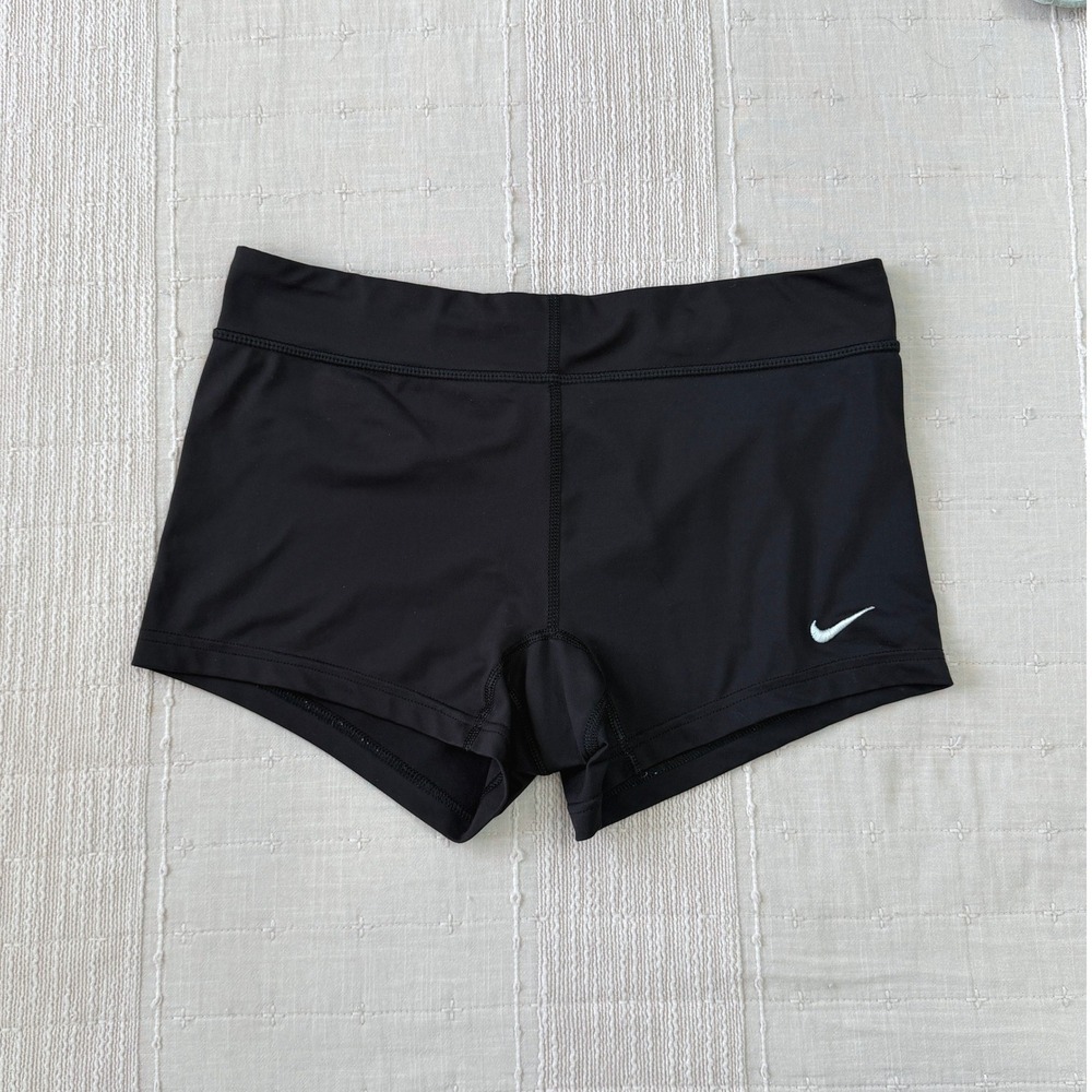 Nike Pro Compression Shorts Women M Black Athletic Spandex Gym Workout